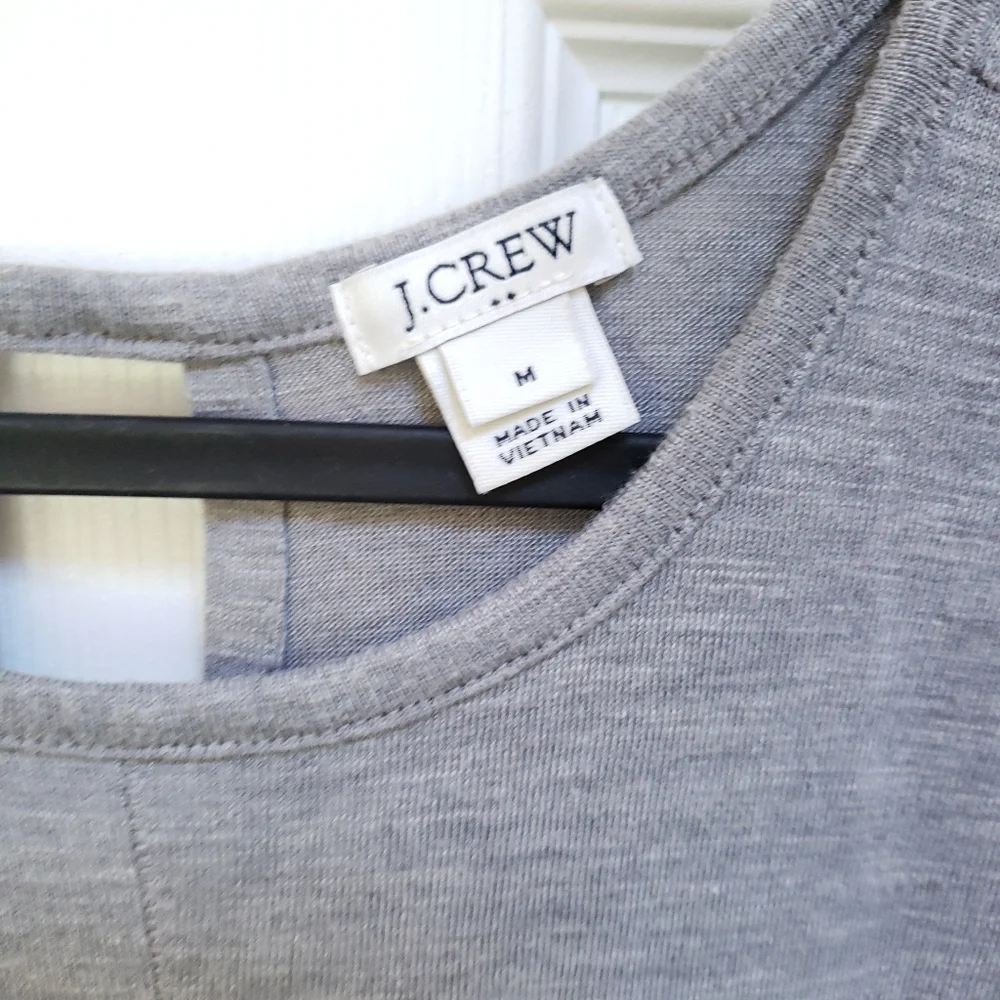 J.Crew Gray Silky Hem Drapey Tank Top J1050